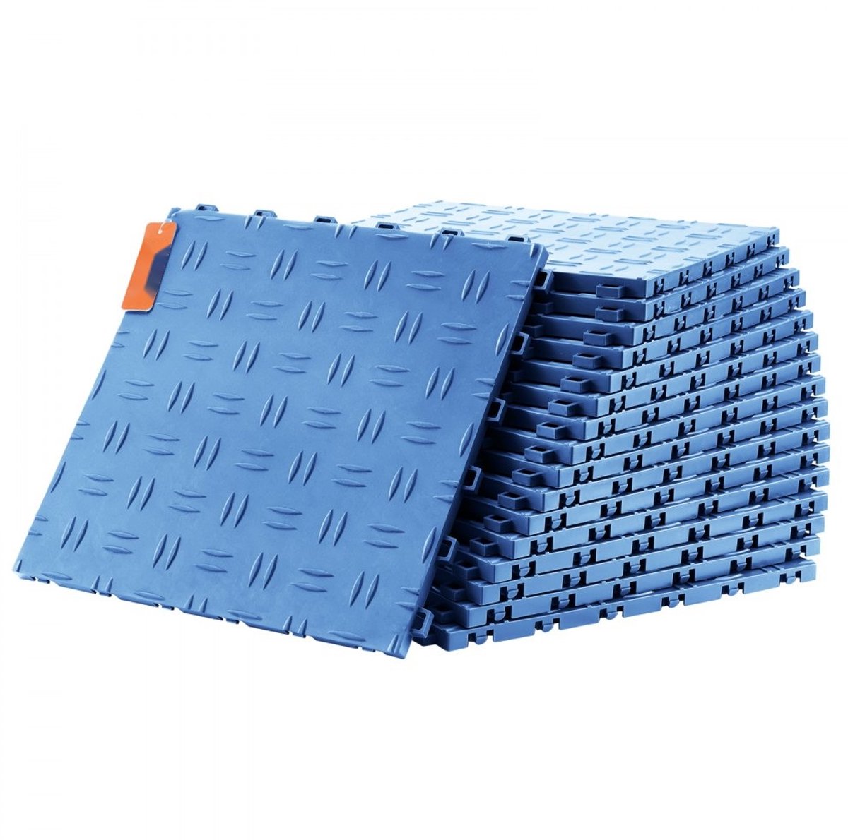 Garagevloertegels - Modulaire Tegels - Antislip - Dubbelzijdig Getextureerd - Set van 25 Stuks - Afmeting 30,5 x 30,5 x 1,34 cm - Dekking ca. 2,33 m² - Blauw