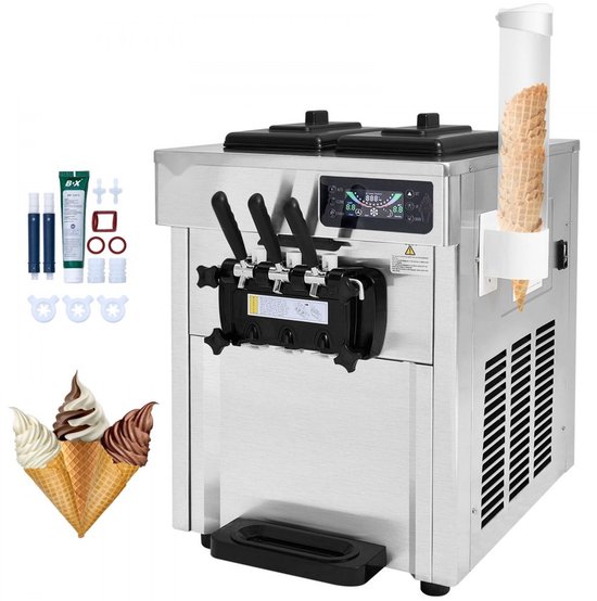 Horeca softijsmachine - Italiaanse ijsmachine - 3 Smaken - 1 ... - cover