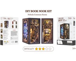 BOOK NOOK KIT - DIY - Nebula Common Room - 350pc + LED Light