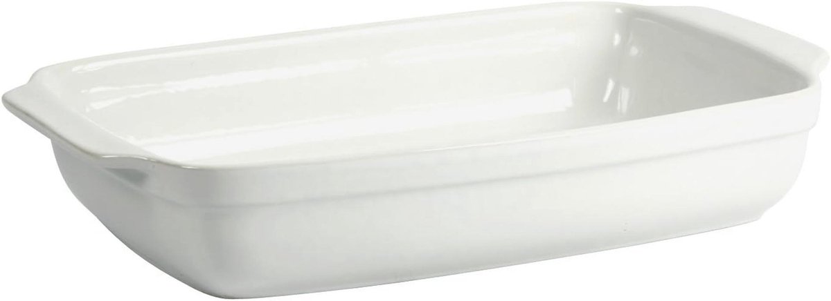Rechthoekige Keramische Ovenschaal Wit 31 x 18.5 x 5.5 cm