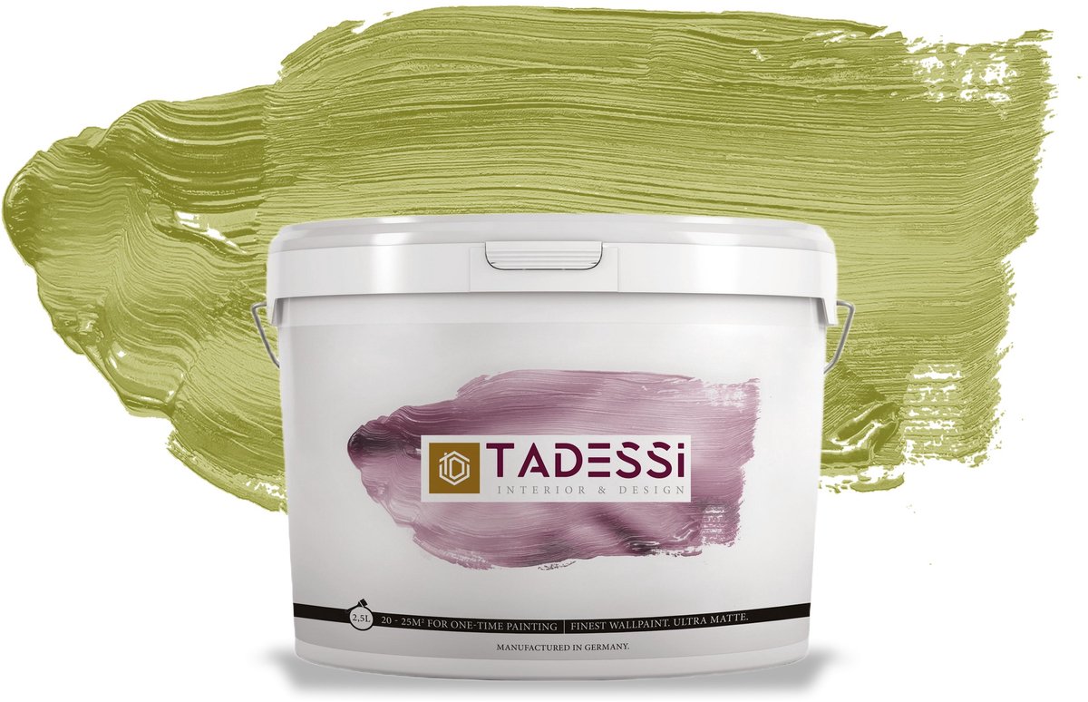 Tadessi Color Vista Muurverf - Dispersie - Licht Olijfgroen Mat - 2,5 L