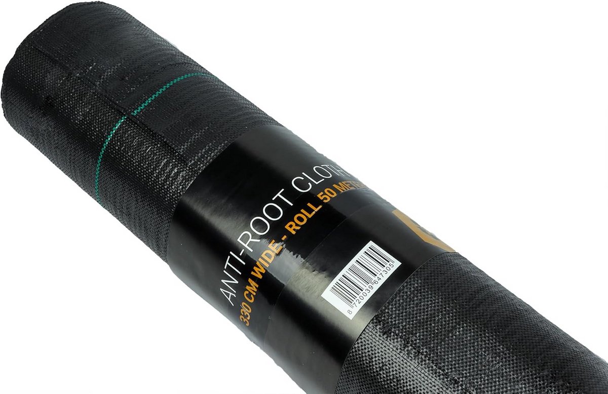 Worteldoek 330 cm breed - Rol van 50 meter UV-bestendig