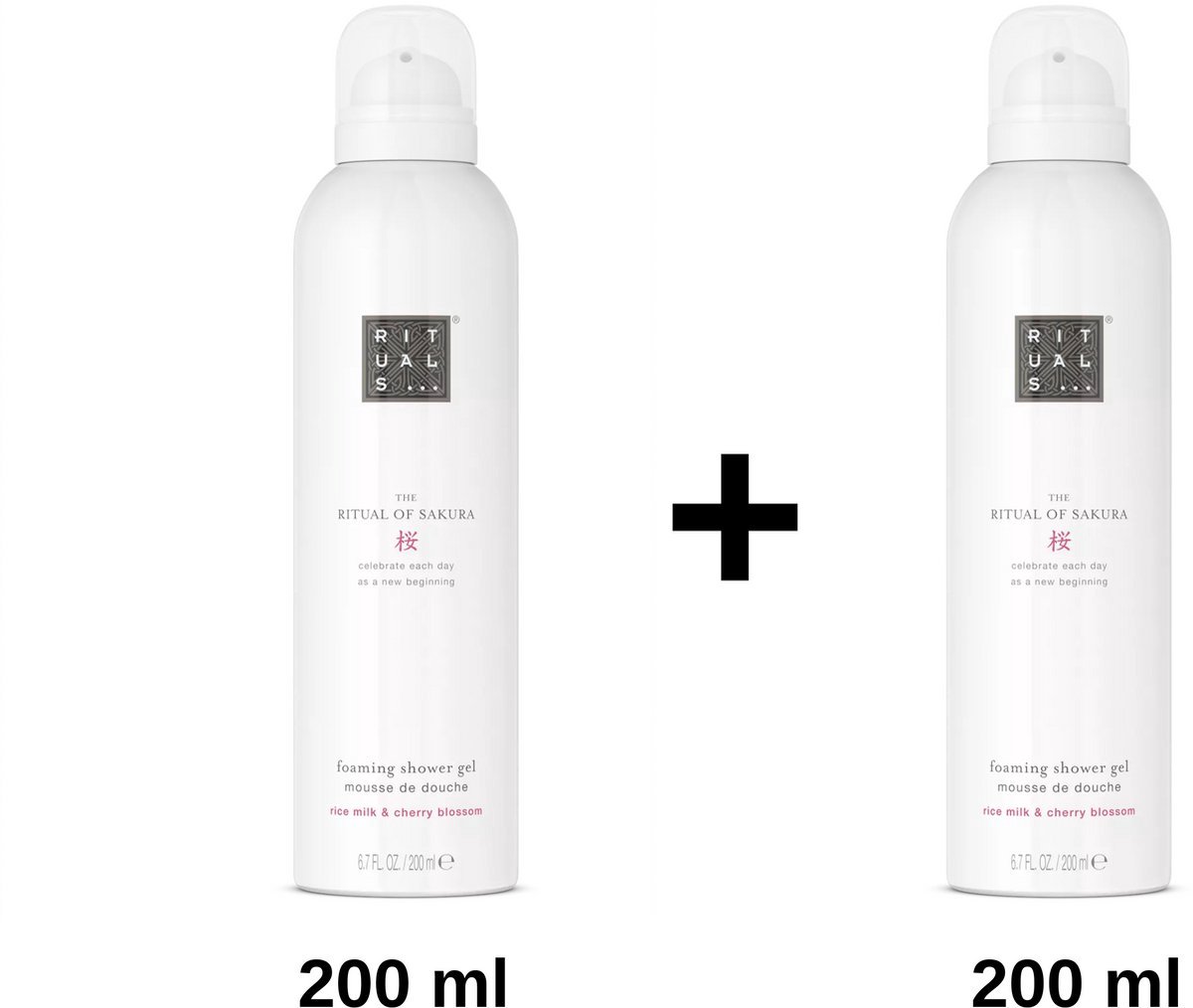 Rituals - Sakura - 2 X Shower Gel 200 ml = 400 ml - Douchegels - Doucheschuim