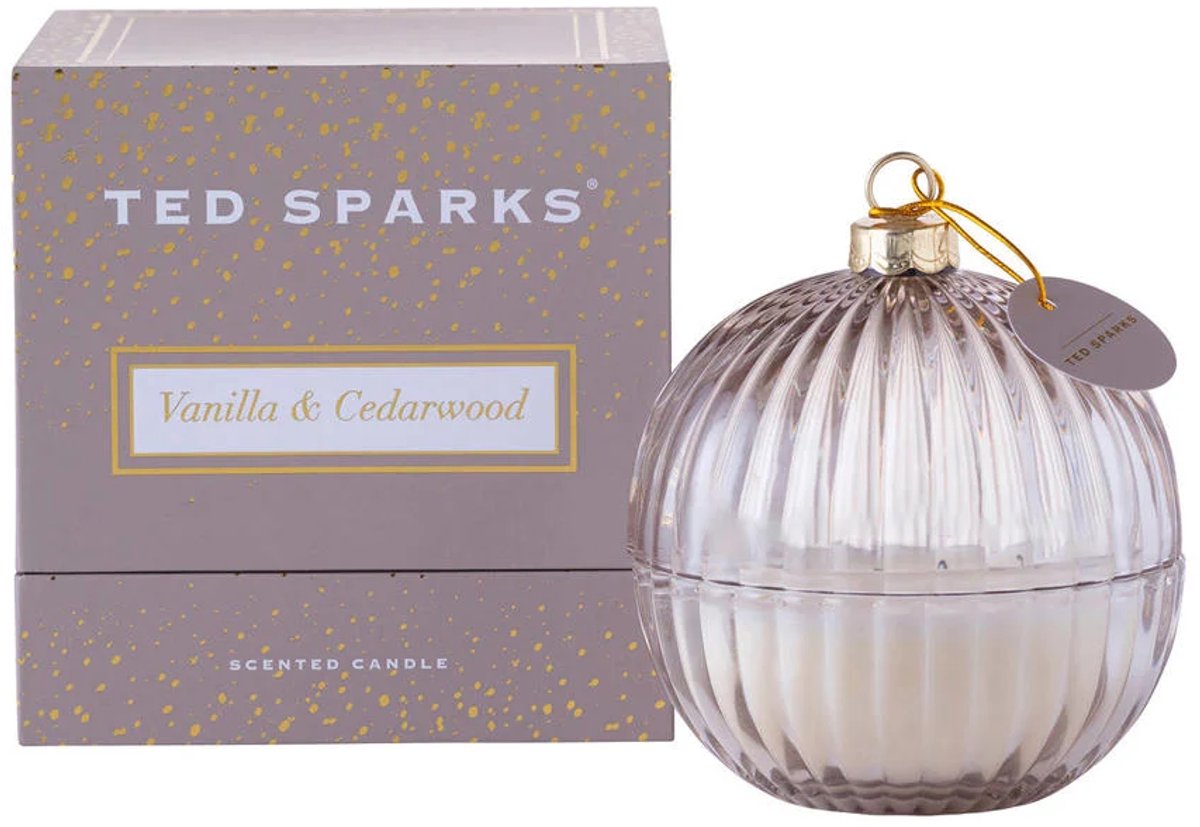 Ted Sparks kerstbal Vanilla en Cedarwood