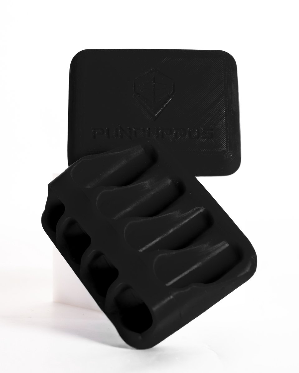 PunchPros siliconen knokkelbeschermer zwart (set)