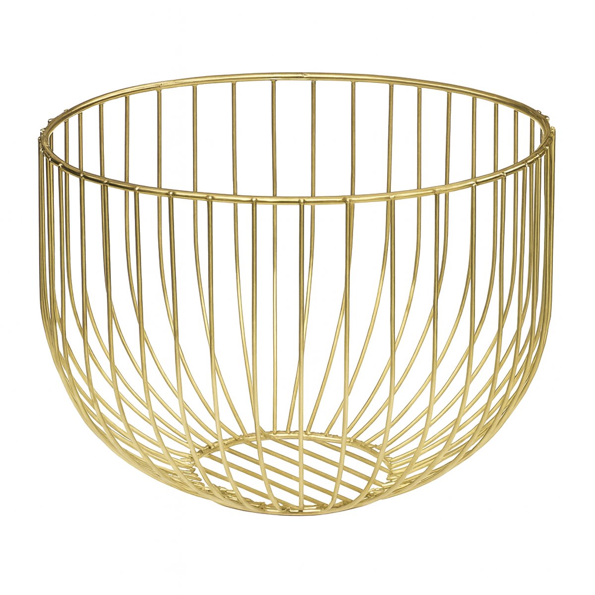 Fruitschaal – Opbergmand Goud – Ø27 x H15 cm