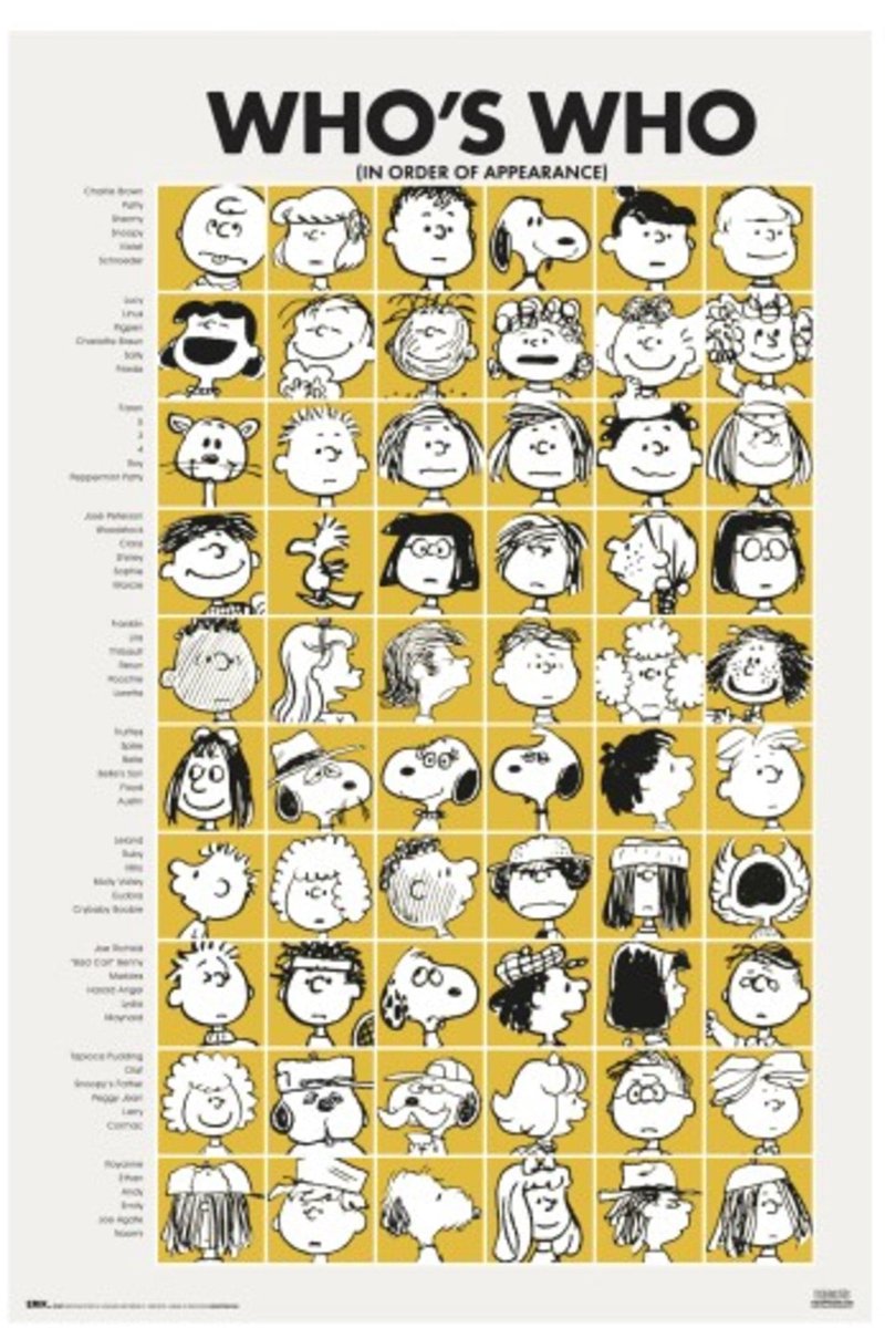 Poster Snoopy - Who is Who 61x91,5cm