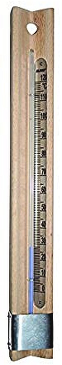 Thermometer Hout en Aluminium 0-120 °C voor Kaaswerk