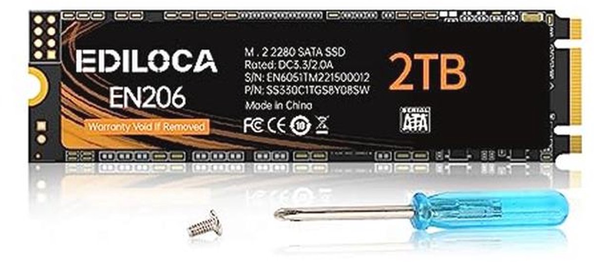 2 TB M.2 SATA SSD - Hoge snelheid en betrouwbare prestatie