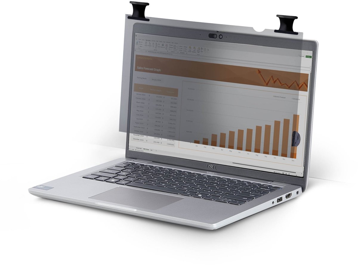 StarTech.com 13.3 inch 16:9 Heldere Privacy Filter met Touch, Omklapbaar, 75% Lichtdoorlatendheid, Anti-Glans Privacy Filter, +/- 30 Graden Kijkhoek