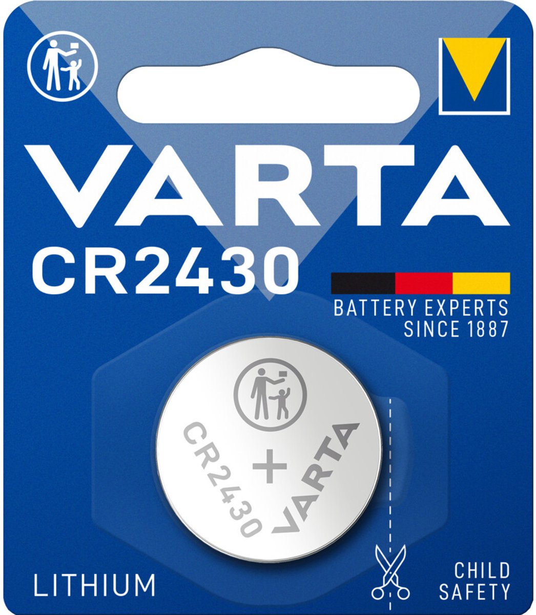 Varta Lithium Coin CR2430 Blister - 6 x - Voordeelverpakking
