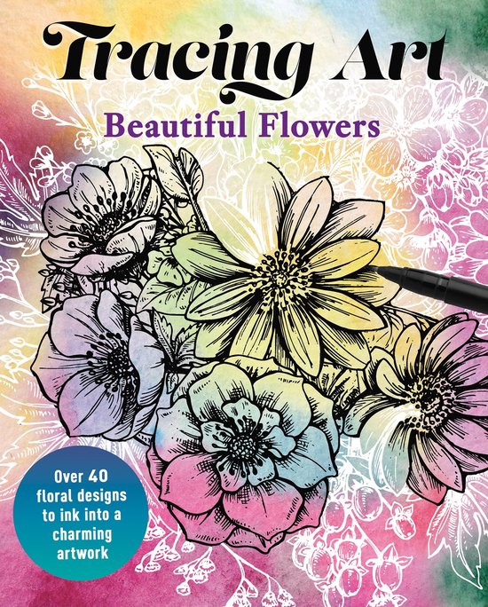 Tracing Art- Tracing Art: Beautiful Flowers - cover
