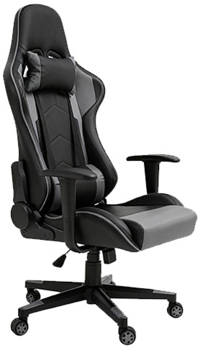 Bureaustoel Gamingstoel Draaisteun Ergonomisch Ontwerp Geschikt voor Comfortabel Werken en Spelen 67,5 x 74 x 126-136 cm Zwart Kunstleer