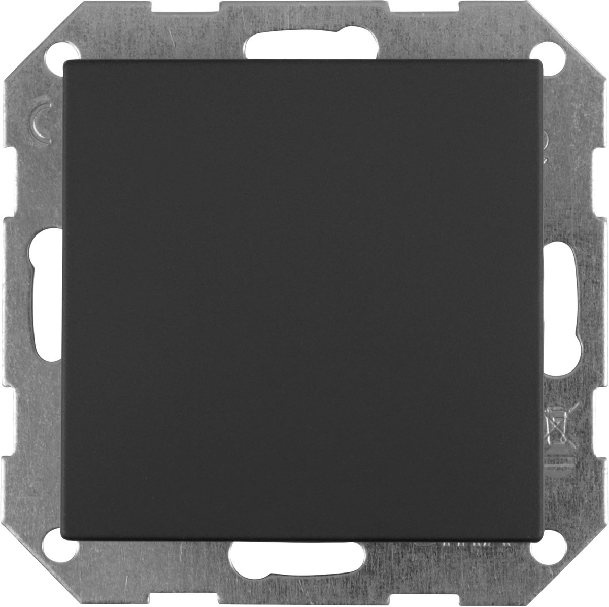 Gira E2 blindplaat - inbouw - zwart