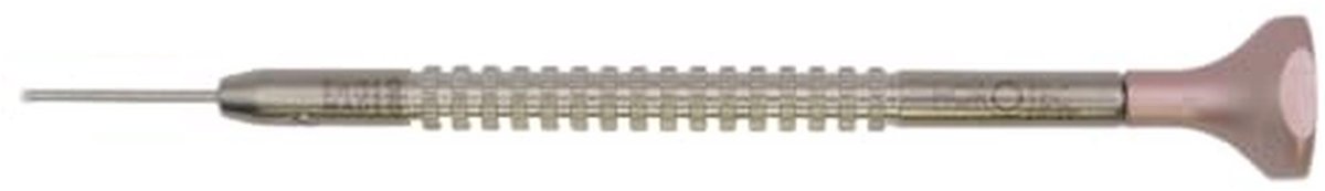 Horlogemakersschroevendraaier T-vorm - roestvrij staal met aluminium kop en kogellagers (0,90 mm)