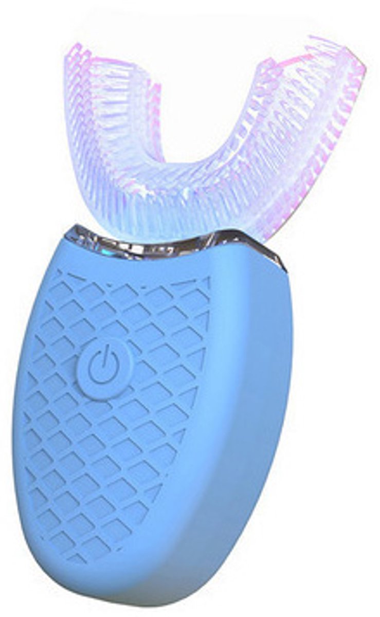 Ultrasone Elektrische Tandenborstel Voor Volwassenen - U-Vorm 360° Reiniging - IPX7 Waterdicht - USB Oplaadbaar - blauw
