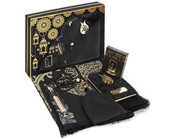 Luxe Gebedsgeschenkdoos voor Hajj en Umrah - Islamitische Gebedsmat met Kralen en Yaseen Boek