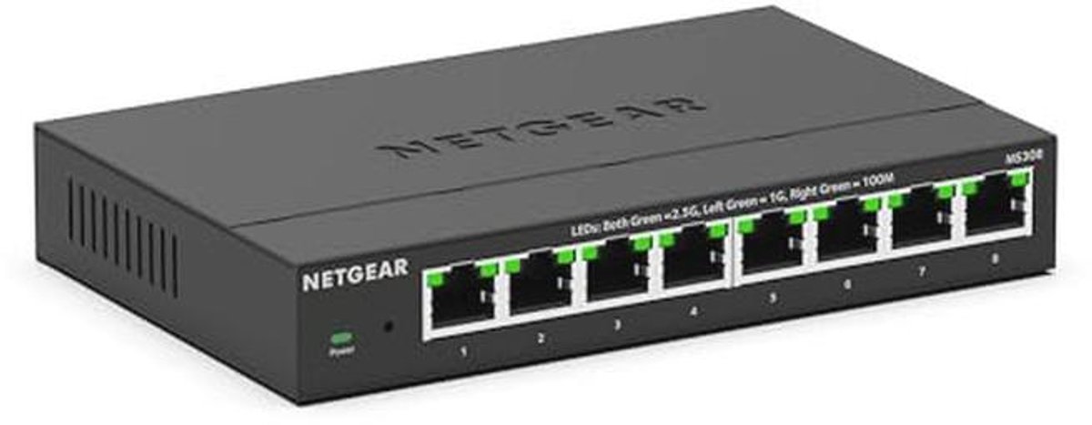 2.5 Gigabit Switch met 8 Multi-Gigabit Poorten