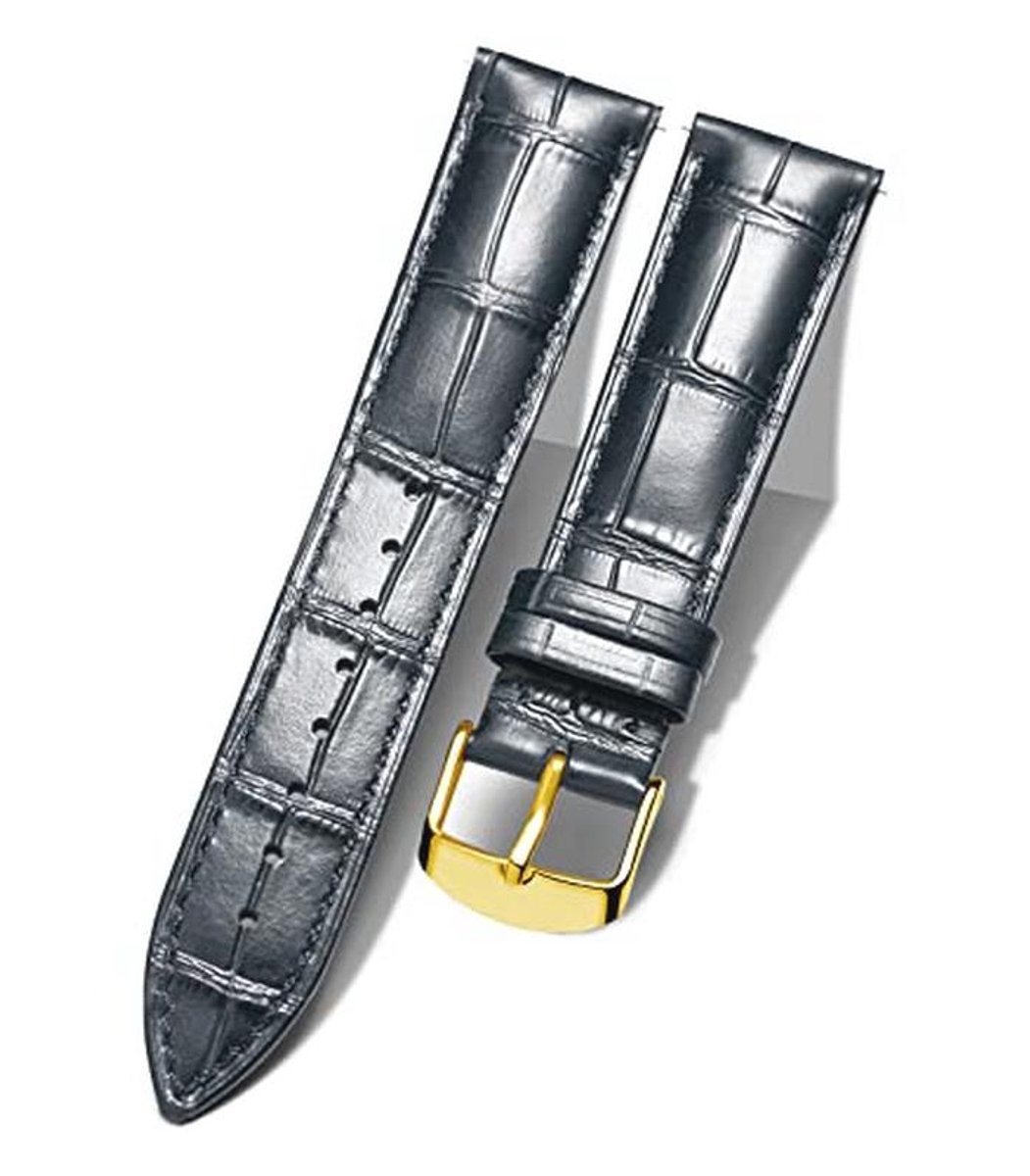 Echte Krokodillenleren Horlogeband - Waterdicht, Snelle Bevestiging, Beschikbaar in 10 Kleuren en 13 Maten