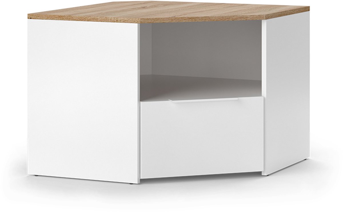 Vicco Wido TV-meubel – 68 x 50 cm Wit/Sonoma