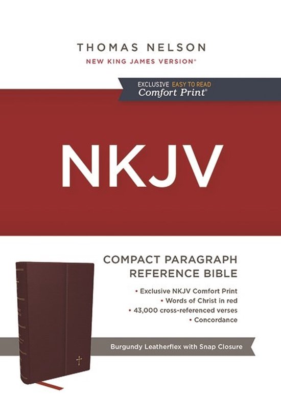 NKJV Compact Paragraph-Style Bible w/ 43,000 Cross Reference ... - cover