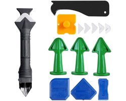 Gsedaox-Kit Schraper-14 delig-Kitspatel-Siliconen Kit Verwijder Set -Kit Tool-Kit Verwijderaar-Kitstrijker-Kitschraper-Kit Naden-Kit Verwijderen