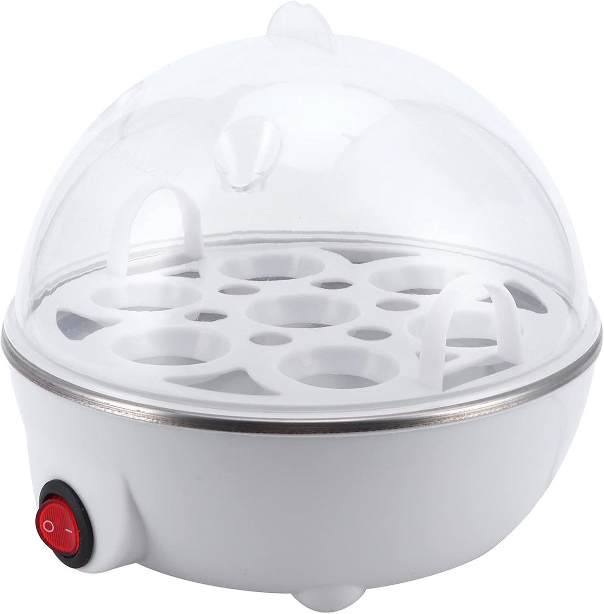 Snelle eierkoker - elektrische eierkoker, 7 eiercapaciteit, mini-eierkoker stomer Wilderer voor de keuken (EU)