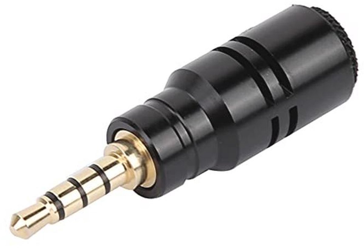 Draagbare 3,5 mm mini-microfoon met omnidirectionele opname voor smartphones en tablets