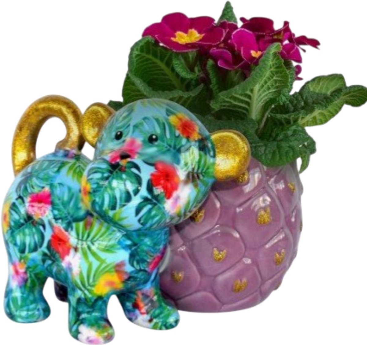 Pomme Pidou - Bloempot - Aap Bubbles - Medium - 002 (L22,2xD19,5xH16,5 CM - keramiek)