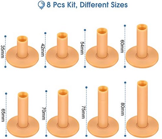 Jhubersproducts - Tees Houder - Rubber Tees voor Golf - Duurzaam en Herbruikbaar - Verschillende Maten - Golf Praktijk Mat - Geschikt voor Binnen en B van Merkloos — afbeelding 5