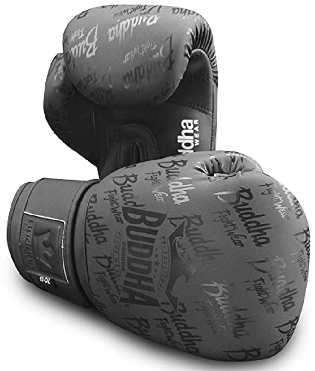 Bokshandschoenen voor Boksen, Muay Thai, Kickboksen en MMA - Top Premium, Mat Zwart, 400 ml