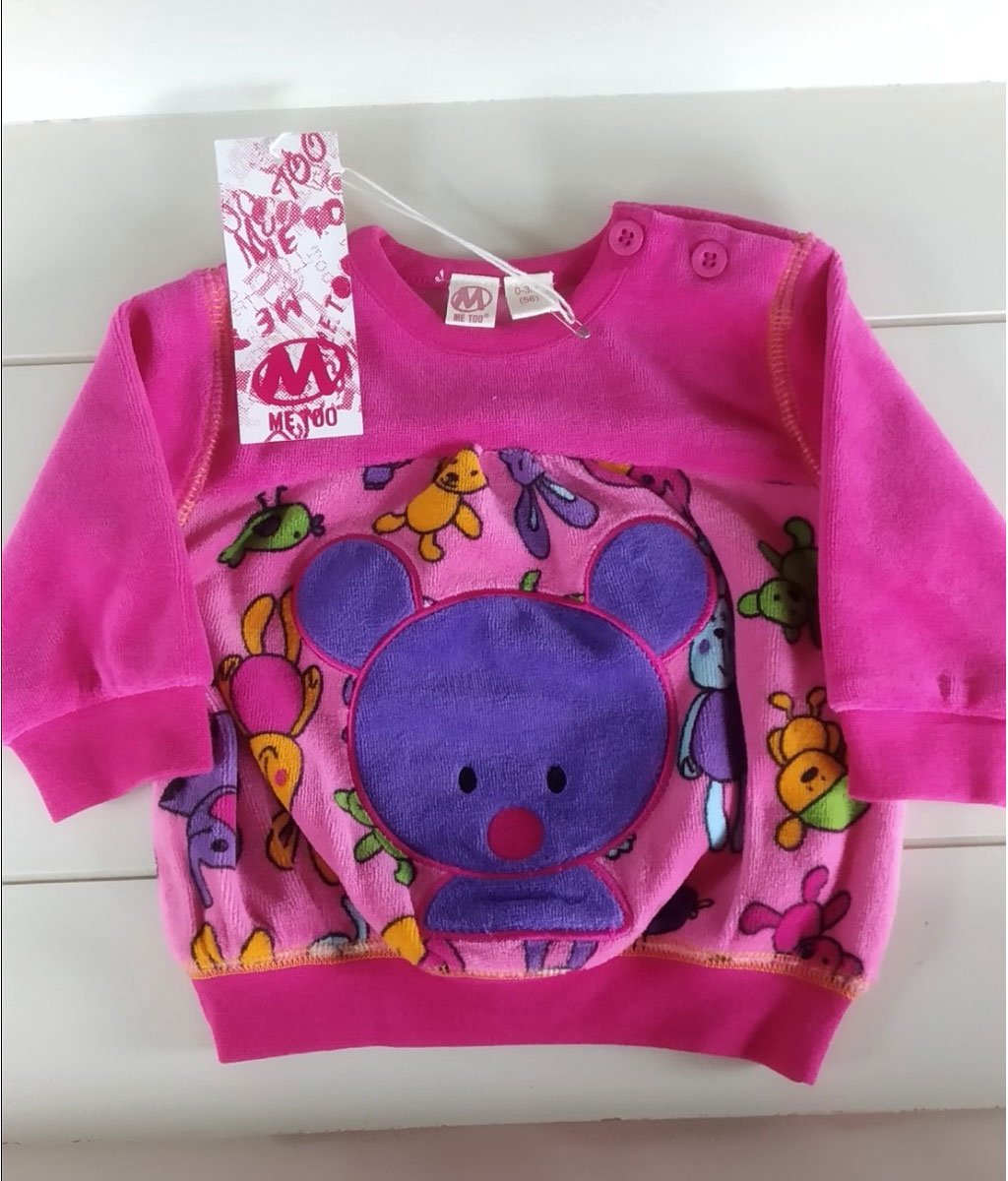 Me Too Baby Velours Sweater Sweat Girl maat 56