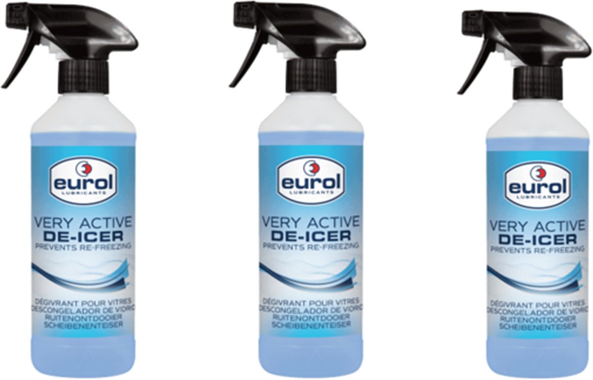 Carlson antivries spray – 3 pack | Ontdooispray | Vorst | Antivries spray | De-icer | Anti vries | 1,5 Liter | Winterproduct