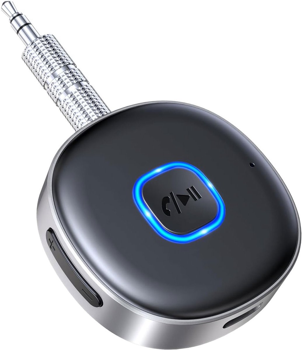STILVORA Bluetooth-adapters - Bluetooth Ontvanger - AUX Bluetooth Adapter - Handsfree Adapter - Auto Receiver - Draadloos Streamen - Zwart