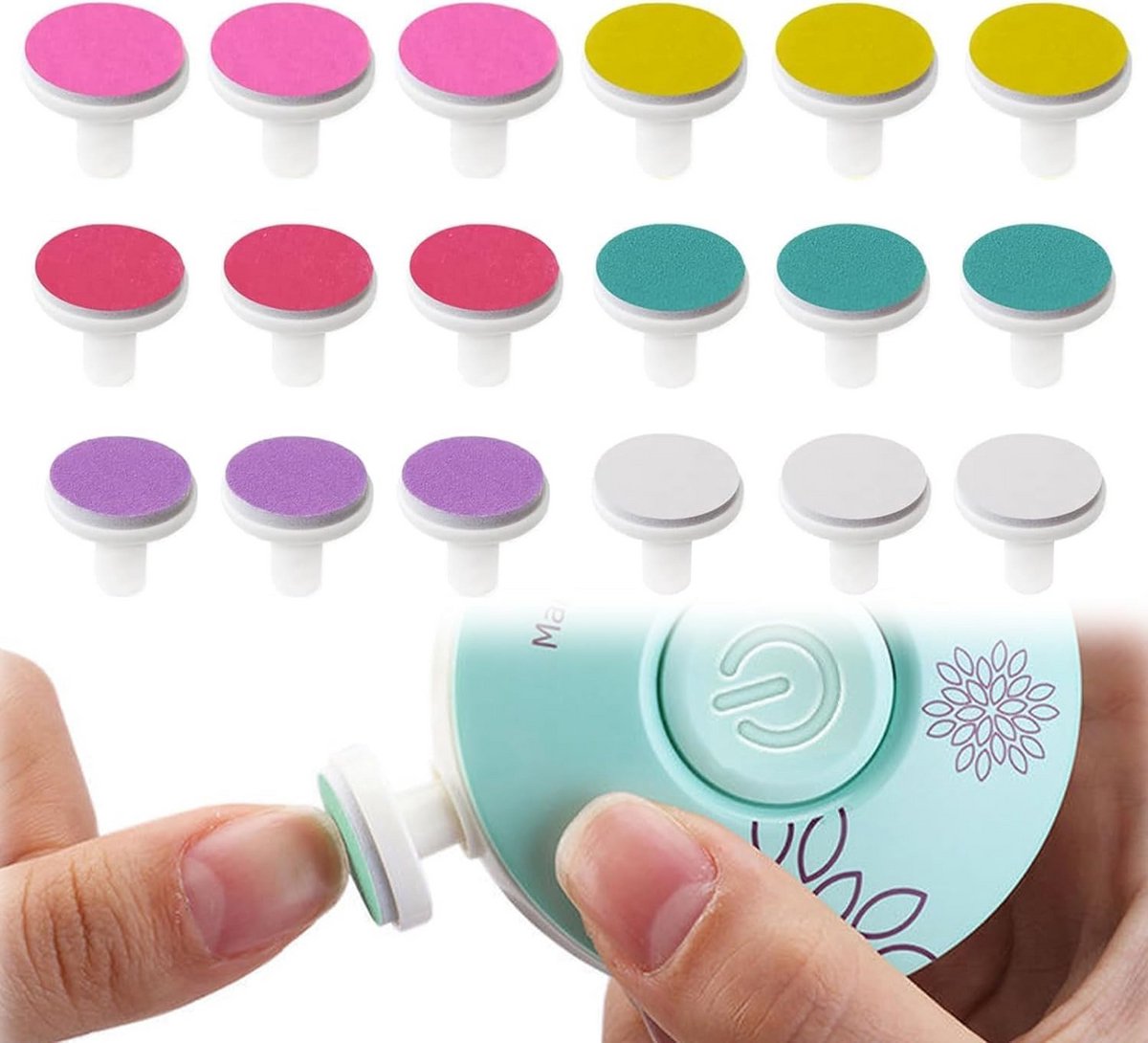 Elektrische Nagelvijl Accessoires Vervangende Slijpkoppen voor Baby en Kind