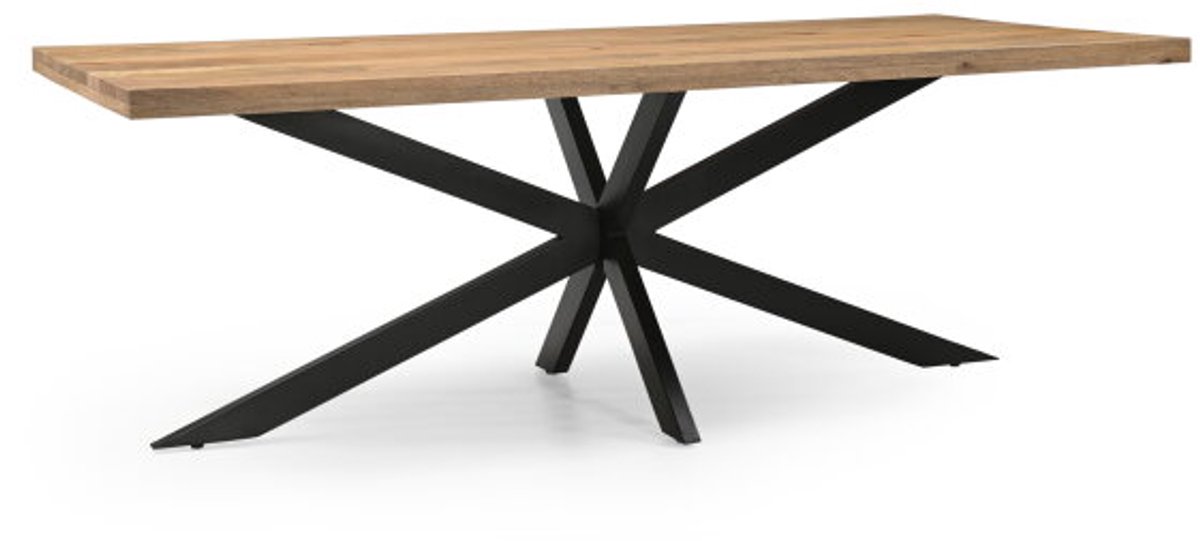 Meubelplaats Eettafel Colin Mangohout Rechthoek 5 cm Dik – 160x90x75 cm Naturel