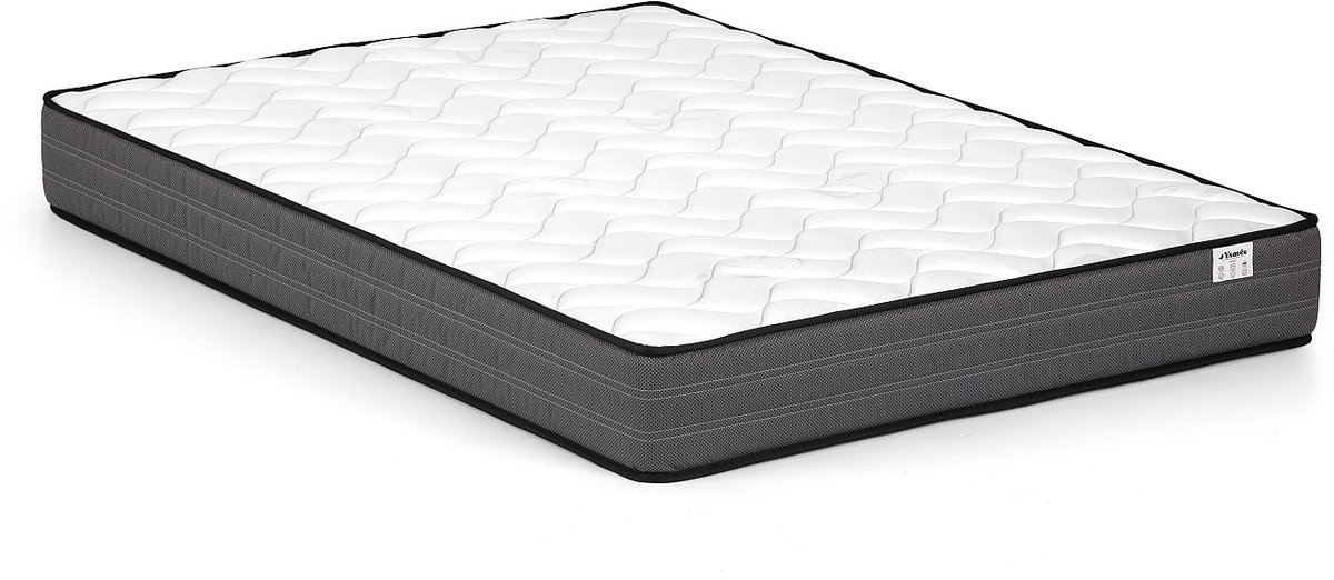Vente-unique Matras 180 x 200 cm pocketveren 20 cm dik - AMBRACIE van YSMÉE L 200 cm x H 20 cm x D 180 cm Wit