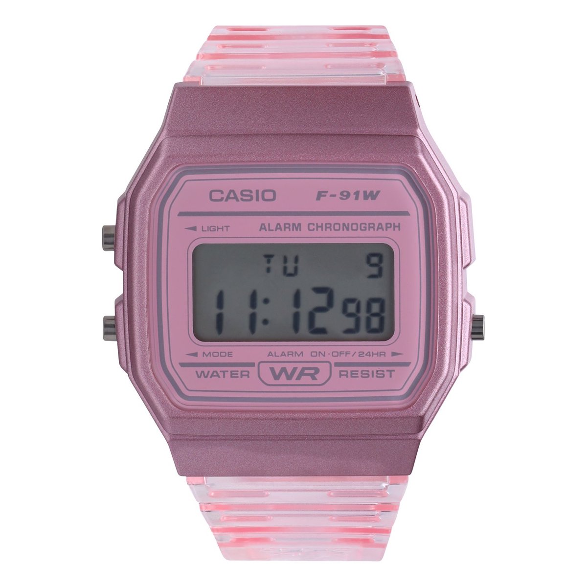 Casio Vintage F-91WS-4EF Dameshorloge 33 mm - Roze