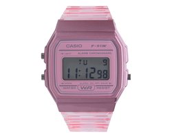 Casio Vintage F-91WS-4EF Dameshorloge 33 mm - Roze