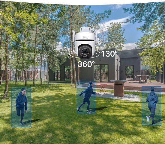 TP-Link Tapo C520WS - Caméra de sécurité - Plein air - 2,5K - 360° horizontal & 130° vertical - Caméra WiFi