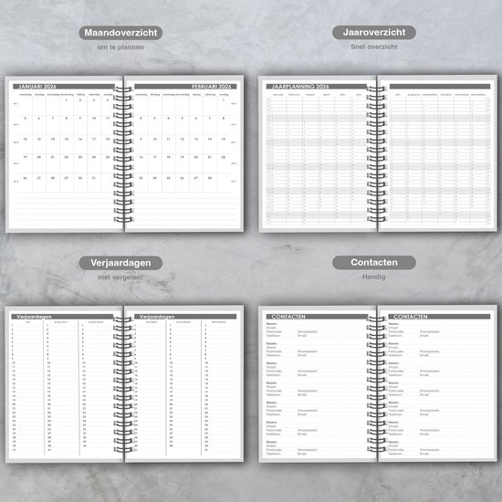Takenote Agenda 2026 - Format A5 (16,5x20,5 cm), Weekly Overview, Year Takenote Agenda 2026 - Format A5 (16,5x20,5 cm), Weekly Overview, Year