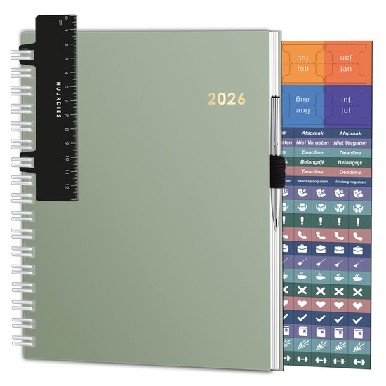 Agenda 2026 – A5 – Weekagenda – Hardcover – Groen