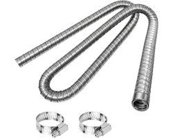 Cosensi - Uitlaatbuis standverwarming 150 cm autostaande verwarming - uitlaatpijp uitlaatslang stroomgeneratoren - brandstoftank