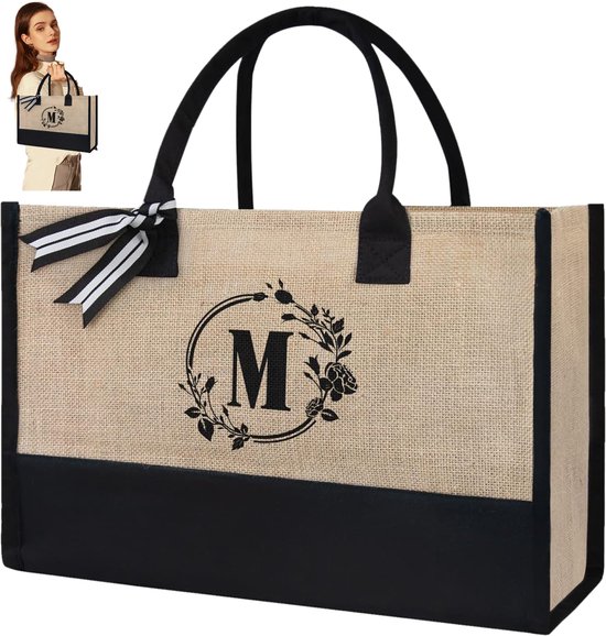 OKWISH Shoppers - Canvas Tas - Handtas - Shopper Tas - Milieuvriendelijk - Herbruikbaar - Boodschappen - Linnen