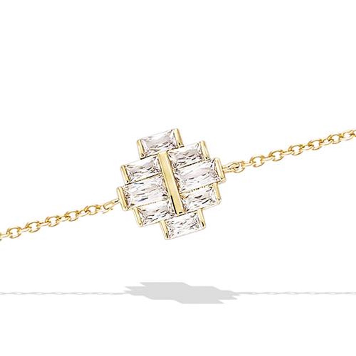 CHIVAL Armband 18K Vergulde Goud "Asteria" – Luxe, Elegant, Zirkonia, Hypoallergeen, Sieraad voor Dames, Cadeau, Romantiek, Liefde, Geschenkverpakking, Kerst