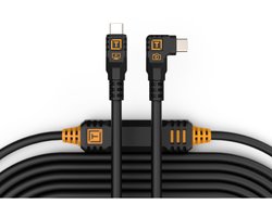 TetherTools TetherPro USB-C To USB-C 9.4m Straight To Right Angle Zwart