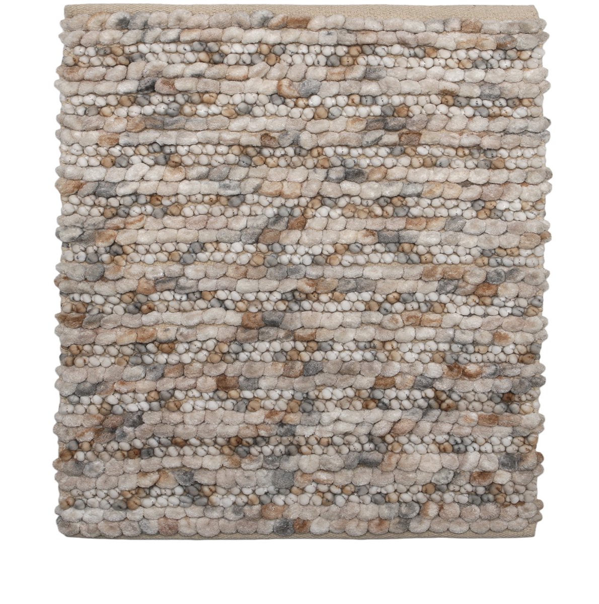 Heckettlane Badmat Brenda - Badkamermat - Bidetmat - Antislip tapijt - 60x60 cm - Beige