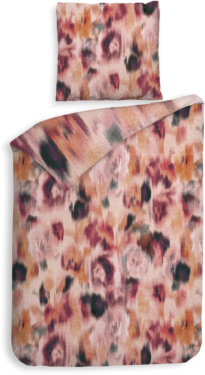 Heckettlane Jolijn Dekbedovertrek - Tweepersoons - Katoen - 200x200-220cm - Rood van Heckettlane — afbeelding 2