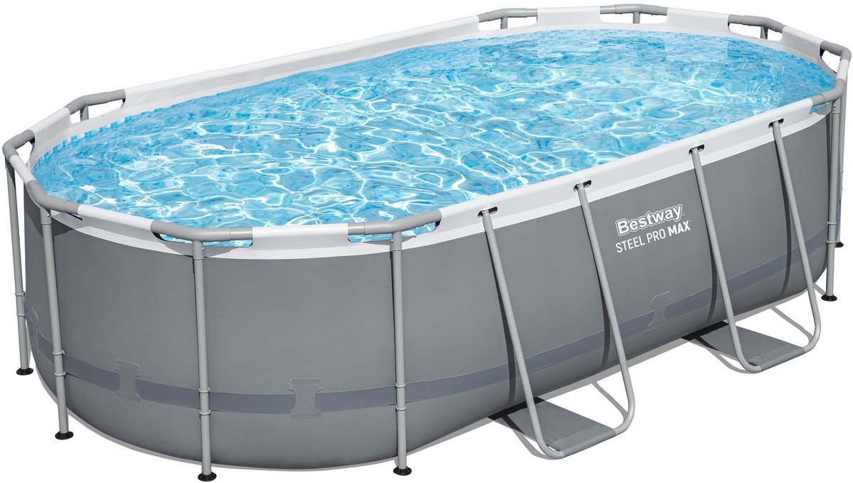 Bestway Zwembadset Power Steel ovaal 427x250x100 cm 56620
