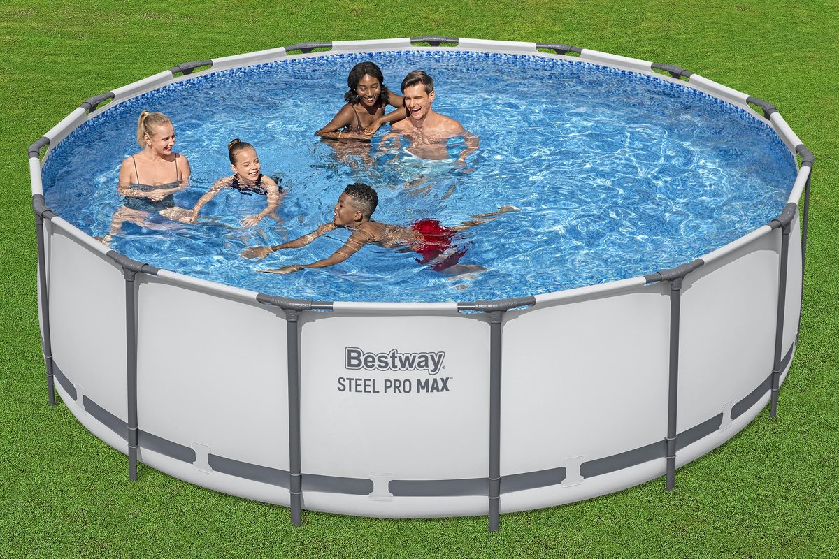 Bestway Steel Pro MAX kit piscine avec pompe de filtration - Ø 457 x 122 cm